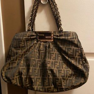 Auth Fendi Borsa Mia Zucca Handbag $1450